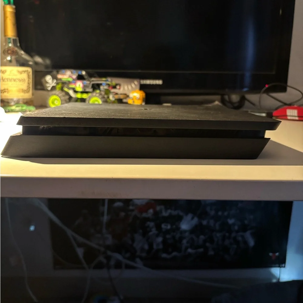 Sony Black Gaming Console with Controller
